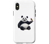 Panda Jilguero Pájaro Aves Biólogo Animal Carcasa para iPhone X/XS