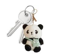 Panda Key Chain - Colgante para bolsa Panda de peluche suave | Push Panda Keychain Juguete para niñas o adolescentes, peluche encanto para la mochila, teléfono móvil, bolso y más para, verde, Fare