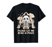 Panda Leyendo por Favor déjame Leer en Paz Camiseta