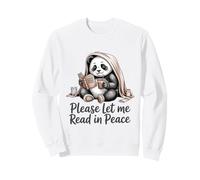 Panda Leyendo por Favor déjame Leer en Paz Sudadera