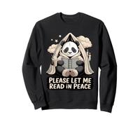 Panda Leyendo por Favor déjame Leer en Paz Sudadera