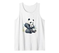 Panda Mamá Bebé Madre Niño Amor Camiseta sin Mangas