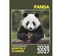 Panda Monthly Planner 2026-2027: Two-Year Calm Organizer with Goal Pages, Budget Sections & Reflective Notes | 8.5 x 11 in - 142 Pages