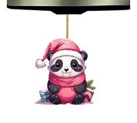 Panda Ornament - Acrylic Hangable Christmas Ornament, Backpack Panda Ornaments For Christmas Tree, Living Room, Home, Window, Outdoor, Car Decoration, Giant Pand Holiday Decor Gift For Kids Adults