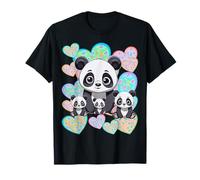 Panda - Oso panda para niños, niñas, niños, corazón, familia de los 80 Camiseta
