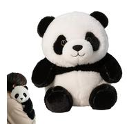 Panda Peluche - Linda Muñeca De Peluches | Animal De Peluches Pandas | Modelo De Panda Más Realista Y Más Peluch | De Mesa Lindo Animal De Peluche Para Estante, Estudio