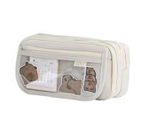Panda Pencil Case, Stationery Pen Storage, Pencil Organizer Box, Stationery Storage Pouch, Cute Capybara Pencil Organizer Case, Cute Aesthetic Pencil Case for Elementary School, Middle School, College