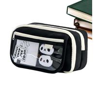 Panda Pencil Case, Stationery Pen Storage, Pencil Organizer Box, Stationery Storage Pouch, Cute Capybara Pencil Organizer Case, Cute Aesthetic Pencil Case for Elementary School, Middle School, College