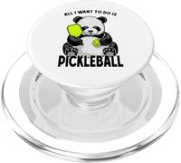Panda Pickleball Todo lo Que Quiero Hacer es un Lindo y Divertido Jugador de Osos PopSockets PopGrip para MagSafe