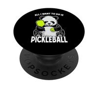 Panda Pickleball Todo lo Que Quiero Hacer es un Lindo y Divertido Jugador de Osos PopSockets PopGrip Adhesivo