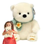 Panda Plush, Realistic Stuffed Polar Bear, 9.84x7.87in Irresistible Cushion, Soft Huggable Panda Doll for Little Boys, Girls, Kids, Children and Growth Companion