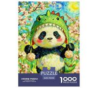 Panda Puzle 1000 Piezas Animals - Antiestrés Y Mindfulness, Piezas Firmes, Detalle Fino, Póster Incluido, 70x50cm/1000pcs