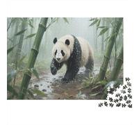 Panda Puzzle 1000 Piezas Rompecabezas Adultos Niños A Partir De 12 Años Bosque de bambú Imposible Rompecabezas Juego Educativo 1000pcs (75x50cm)