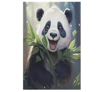 Panda Puzzle adulto 1000 piezas artesanías regalo familia rompecabezas juguete de madera regalo único decoración interior (78×53cm)