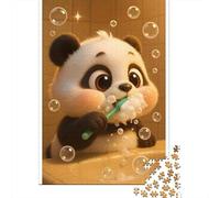 Panda Puzzle De 1000 Trozos Papel Grueso Apasionados De Los Noche De Juegos En Familia Ocio En Casa Actividad Vinculación 38x26cm/1000pcs