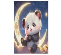 Panda Puzzle para niños 1000pcs, rompecabezas de madera - Kit de bricolaje Relax Juegos para adolescentes y adultos Regalos 78 × 53 cm