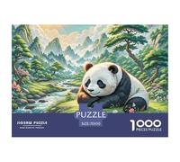Panda Puzzles 1000 Pièces Pour Adultes Et Enfants Animal Premium Quality Difficile Et Stimulant Parfait Les Amateurs De Art Classique 70x50cm/1000pcs