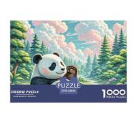 Panda Puzzles 1000 Pièces Pour Adultes Et Enfants Animal Qualité Supérieure Défi Jouets Parfait Les Amateurs Coloured 38x26cm/1000pcs