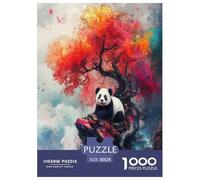Panda Puzzles Imposible,desafío for Adults Juego EduGatoivo 1000 Piezas Obra De Arte De Juego De para Adultos Y Niños 38x26cm/1000pcs