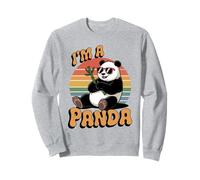 Panda Retro con Gafas de Sol Soy un Panda Sudadera