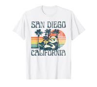 Panda retro en gafas de sol San Diego California Zoo Vintage Camiseta
