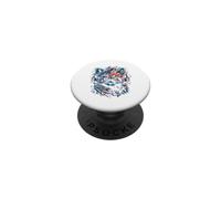 Panda Rojo Arte Diseño Animal PopSockets PopGrip Adhesivo