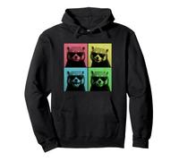 Panda Rojo Arte Pop Divertido Panda Rojo Amante Fotomatón Sudadera con Capucha