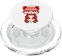 Panda Rojo con Corona PopSockets PopGrip para MagSafe