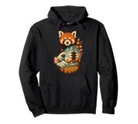 Panda Rojo Cultura Arte Japonés Sudadera con Capucha