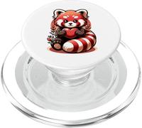 Panda Rojo Lindo - Animal Amor Enamorados Corazón PopSockets PopGrip para MagSafe