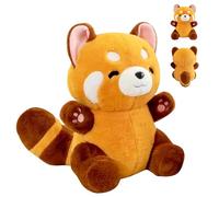 Panda Rojo Peluche, 23cm Suave Juguete de Panda Rojo, Peluche Panda Rojo, Red Panda Plush Toy, Mini Panda Rojo, Peluche Panda, Peluches de Panda Rojo, Regalo para Niños Navidad y Cumpleaños