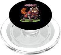 Panda Roux Samurai Animal Cultura Japonesa Guerrero Anime PopSockets PopGrip para MagSafe