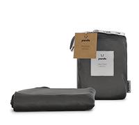 Panda Sábana bajera ajustable 100% bambú (Urban Grey, cama matrimonial) (135 x 190 + 32 cm)