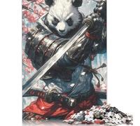 Panda Samurai Sword Rompecabezas Imposible,desafío for Adults Juego Educativo 1000 Piezas Obra De Arte De Juego De para Adultos, Regalos A Partir De 14 Años 1000pcs (75x50cm)
