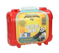 Panda sello y estuche de color juguete de viaje para niños con pegatinas