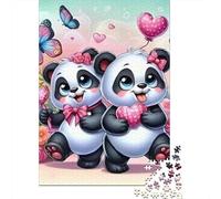 Panda Set De 1000 Piezas Papel Reciclado Puzzle Familiar Fácil De Almacenar Actividad De Vinculación Familiar Horas De Entretenimiento 70x50cm/1000pcs