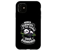 Panda Sigue Durmiendo Divertido Motivadora Sueños Siesta Carcasa para iPhone 11