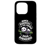 Panda Sigue Durmiendo Divertido Motivadora Sueños Siesta Carcasa para iPhone 15 Pro