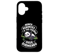 Panda Sigue Durmiendo Divertido Motivadora Sueños Siesta Carcasa para iPhone 16