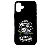 Panda Sigue Durmiendo Divertido Motivadora Sueños Siesta Carcasa para iPhone 16 Plus