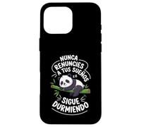 Panda Sigue Durmiendo Divertido Motivadora Sueños Siesta Carcasa para iPhone 16 Pro MAX