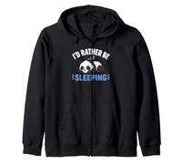 Panda Sleep Funny Nap Humor Lazy I'D Rather Be Sleeping Sudadera con Capucha