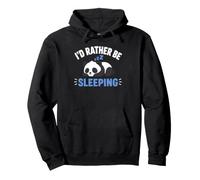 Panda Sleep Funny Nap Humor Lazy I'D Rather Be Sleeping Sudadera con Capucha