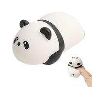 Panda Squish-y, bola de masa de estrés con forma de panda, bola elástica de animales de imitación para aliviar el estrés, juguete sensorial portátil para apretar panda juguetes sensoriales para niños