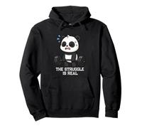 Panda Struggle Is Real Lifting Deadlift Gymrats Hombres Mujeres Sudadera con Capucha