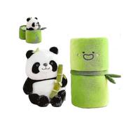 Panda Stuffed Animal, 9.8 Stuffed Panda Bear Plushies Holding Bamboo, Cute Panda In Bamboo Plush Toys Gifts for Kidsgirls
