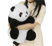 Panda Stuffed Animal, Emotional Companion Plush Toy, Soft Huggable Cuddly Doll, Adorable Comfort Stuffed, for Girls Boys Adults Party Birthday Room Decorations and More