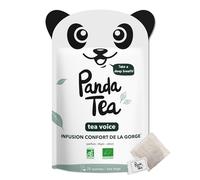 Panda Té Infusión Confort De La Garganta Con Tomillo Voice | Hierbas Para Comodidad De Garganta Y Alivio De Inflamación Respiratoria | Certificado Orgánico | 28 Bolsas Gasa