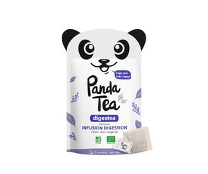 Panda Tea - Digestea | Infusión Ecológica para la Digestión y la Hinchazón Abdominal | 28 Bolsitas de Algodón