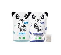 Panda Tea - Dúo Sleep Well & Sweet Dreams | Infusiones Ecológicas para Dormir | Sueño Profundo y Reparador | 2 x 28 Bolsitas de Algodón | Bienestar y Noches Tranquilas | Rooibos, Plantas y Flores Ecol